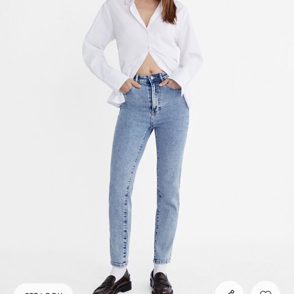 Stradivarius Moms Slim Fit Standard Size 4 Nwt - Picture 1 of 8